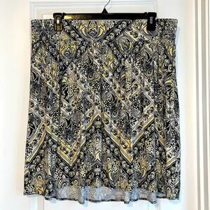 Lane Bryant Floral and Geometric Print Skirt